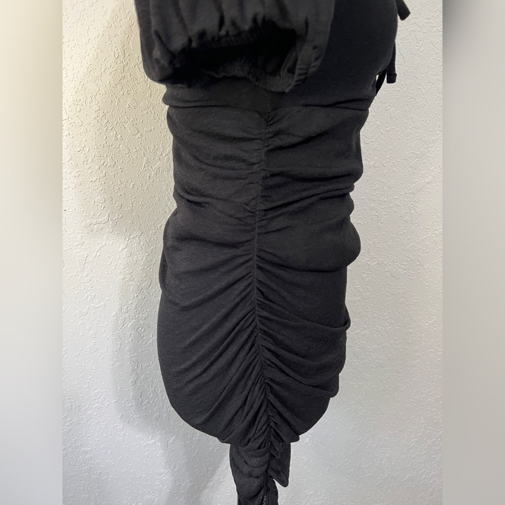 TOPSHOP Ruched Minidress In Black - 6 - Picture 5 of 13